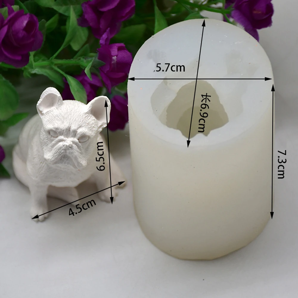 Силиконовая форма для милой собаки мусс торта 3D Сидящая собака инструмент