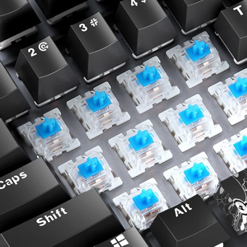 

K968 USB Wired Mechanical Keyboard 104 Keys Blue Switch Backlit 30 Lights Gaming Keyboard for PC Computer