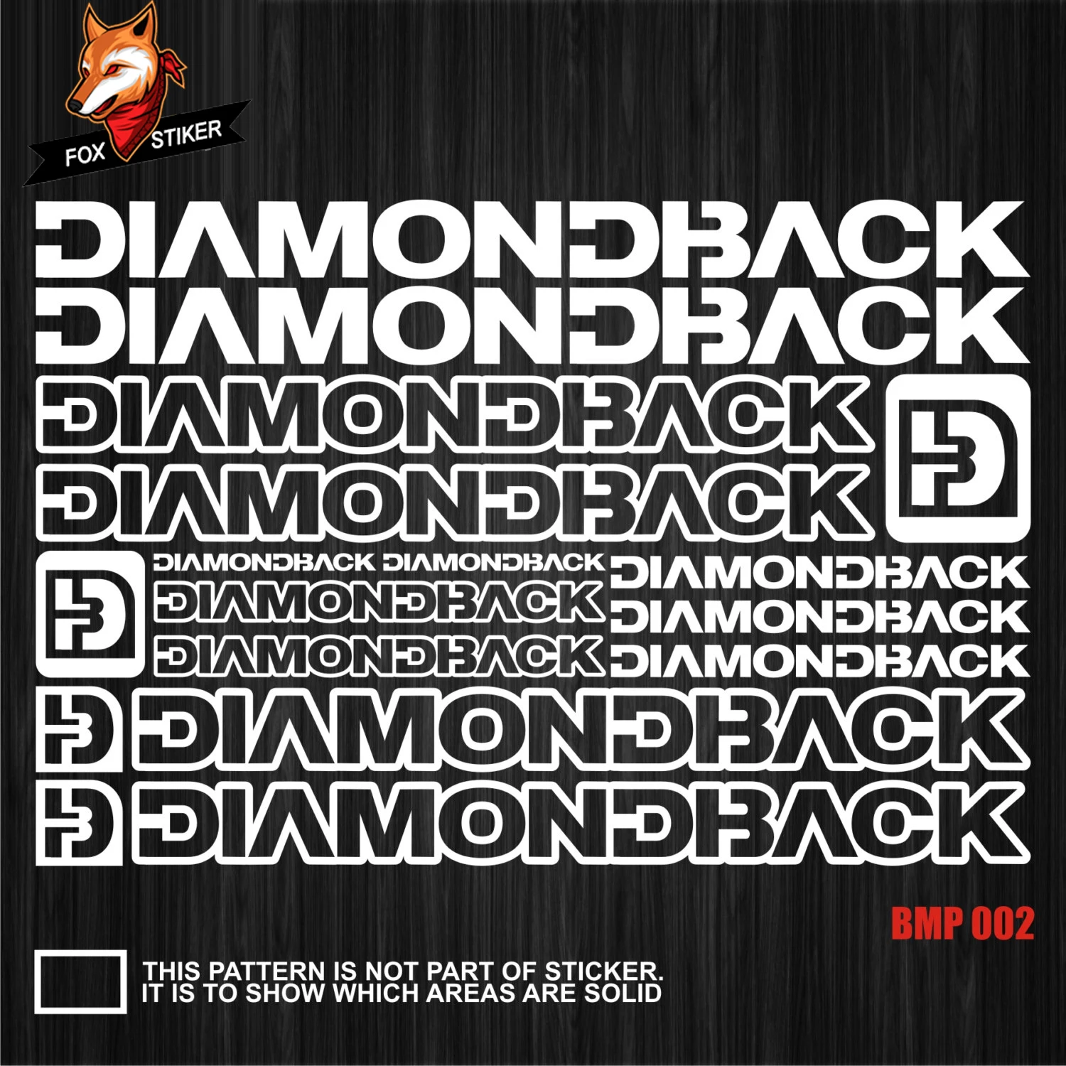 Road Bike Mountain Bike Bicycle Frame Stickers MTB Track TT Bike Fat Bike Decal Reflective Stickers for DIAMONDBACK stickers