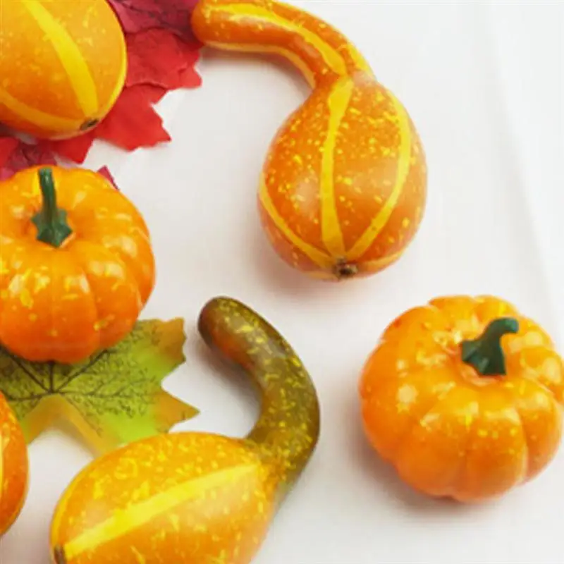 Сделай Сам Хэллоуин украшение искусственный Тыква клен поддельный лист