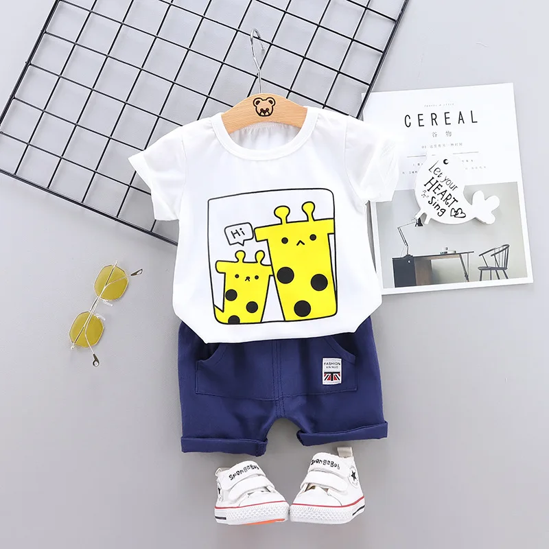 Детская одежда коллекция 2020 года сезон лето милый комплект одежды для мальчиков