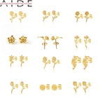 Женские серьги-гвоздики из серебра 925 пробы