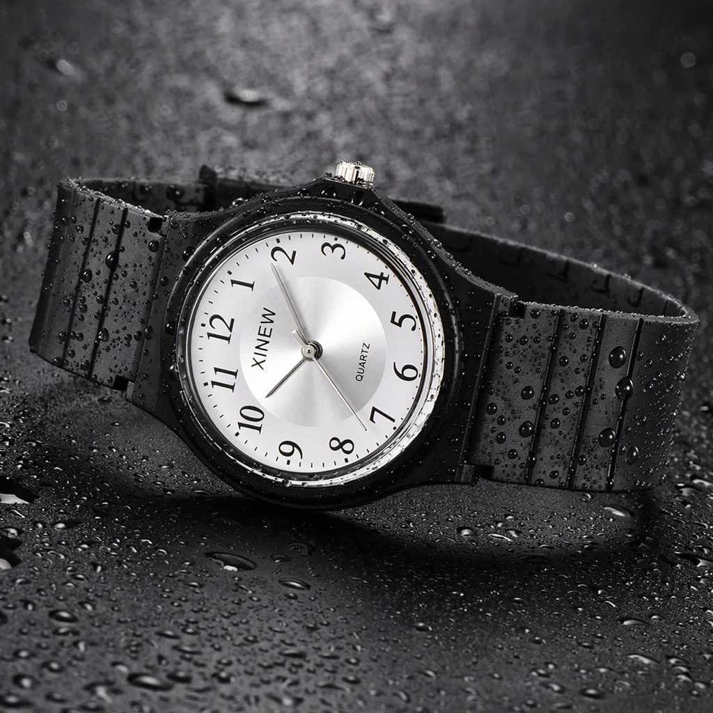 Часы наручные унисекс ультратонкие спортивные аналоговые кварцевые детские с