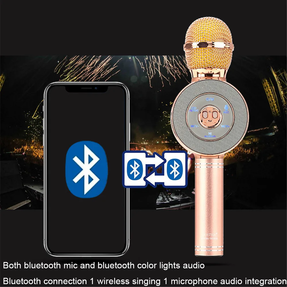 Bluetooth-Колонка Ws858 для караоке WS668 tf-карта/u-диск портативное воспроизведение