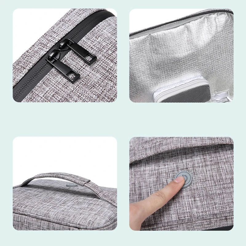 

UV Light Sanitizer Bag, Portable UVC Light Disinfection Sterilizer Box for Cell Phone, Jewelry, Watches, Glasses