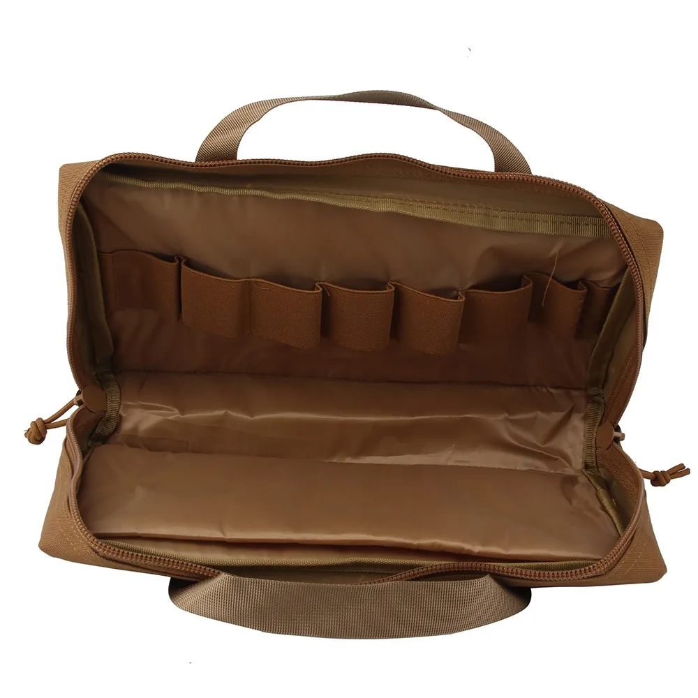 Tactical pistol Gun Bag 1000D High Density Nylon Foam Pad Design Tactical Portable Military Bag Outdoor Camping 1000D Pouch