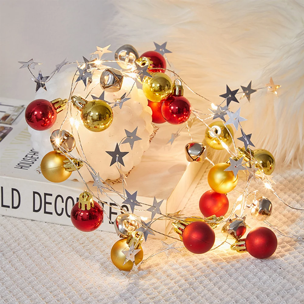 

2M 20LED Xmas Fairy String Light Christmas Garland With Light Battery Operated Indoor Outdoor Garden Holiday New Year Decoration