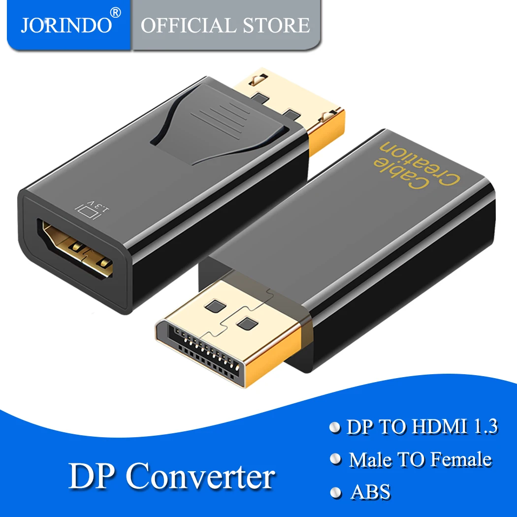 Адаптер DP к HDMI кабель 1080P позолоченный Displayport конвертер Мужской женскому 1 3 V/1 4 V