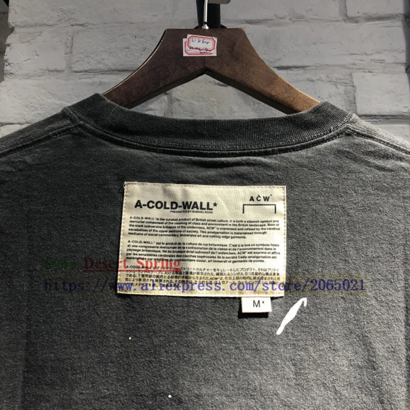 High Quality A-COLD-WALL ACW T-Shirts 1:1 Men Women Loose Top Tees Casual | Мужская одежда