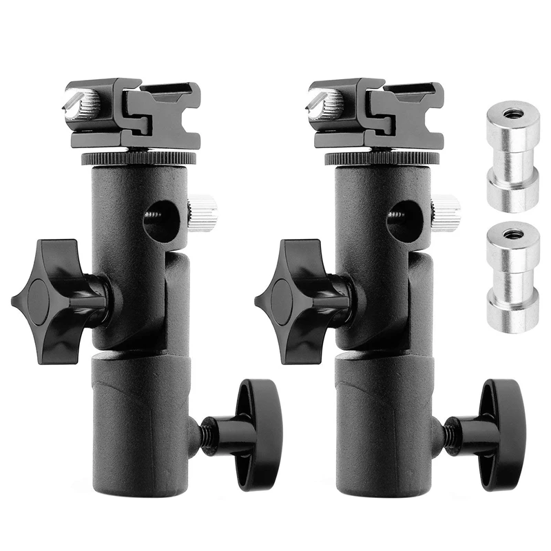 2 шт Камера флэш крепление для вспышки Speedlite Поворотный Светильник Подставка