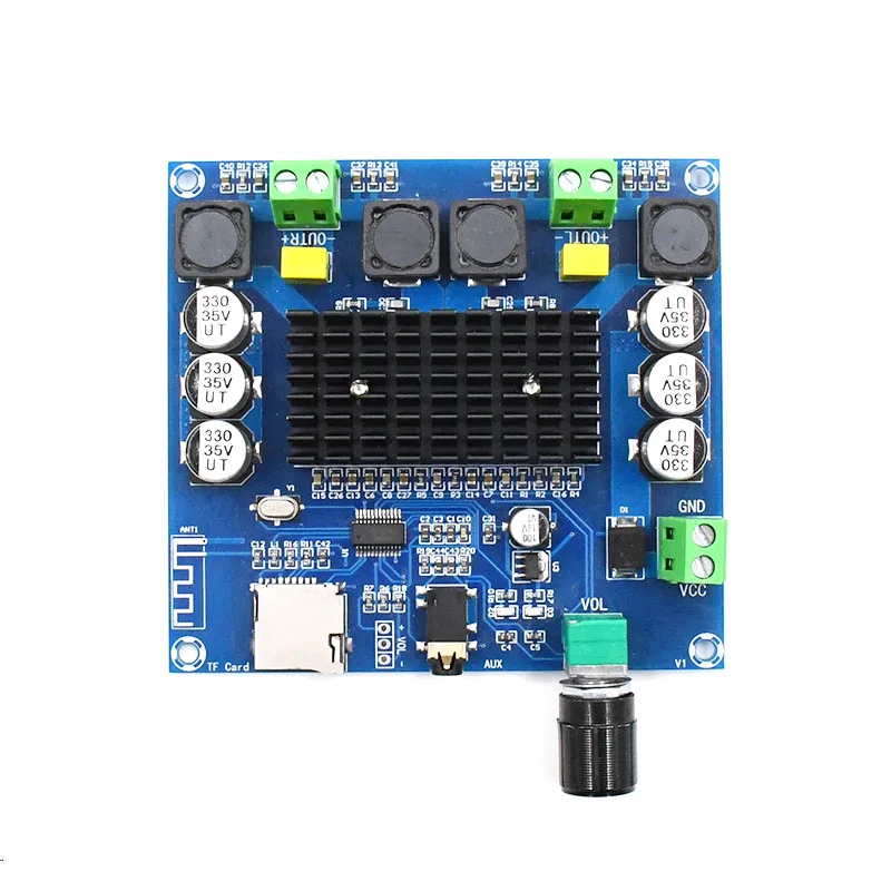 Плата аудио усилителя мощности UNISIAN TDA7498 Bluetooth 5 0 2x100 Вт стерео цифровой 2 каналов Amp