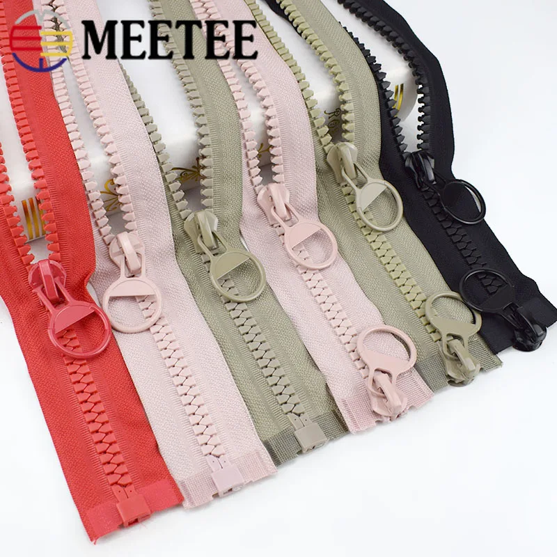 Meetee 1 шт. 70 120 см 15 # полимерная двойная открытая Одиночная молния с открытым концом