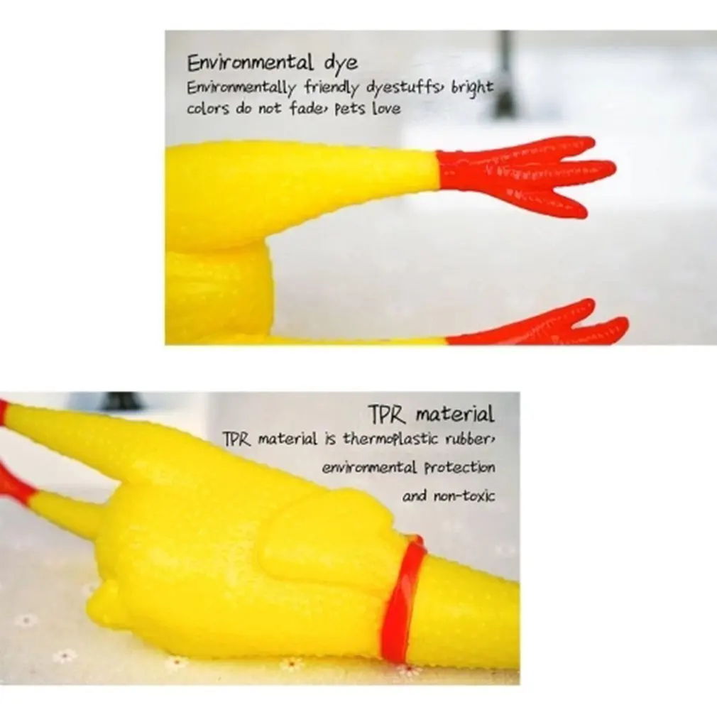 17CM Screaming Chicken Squeeze Sound Toy Pets Shrilling Decompression Tool Funny Gadgets | Игрушки и хобби
