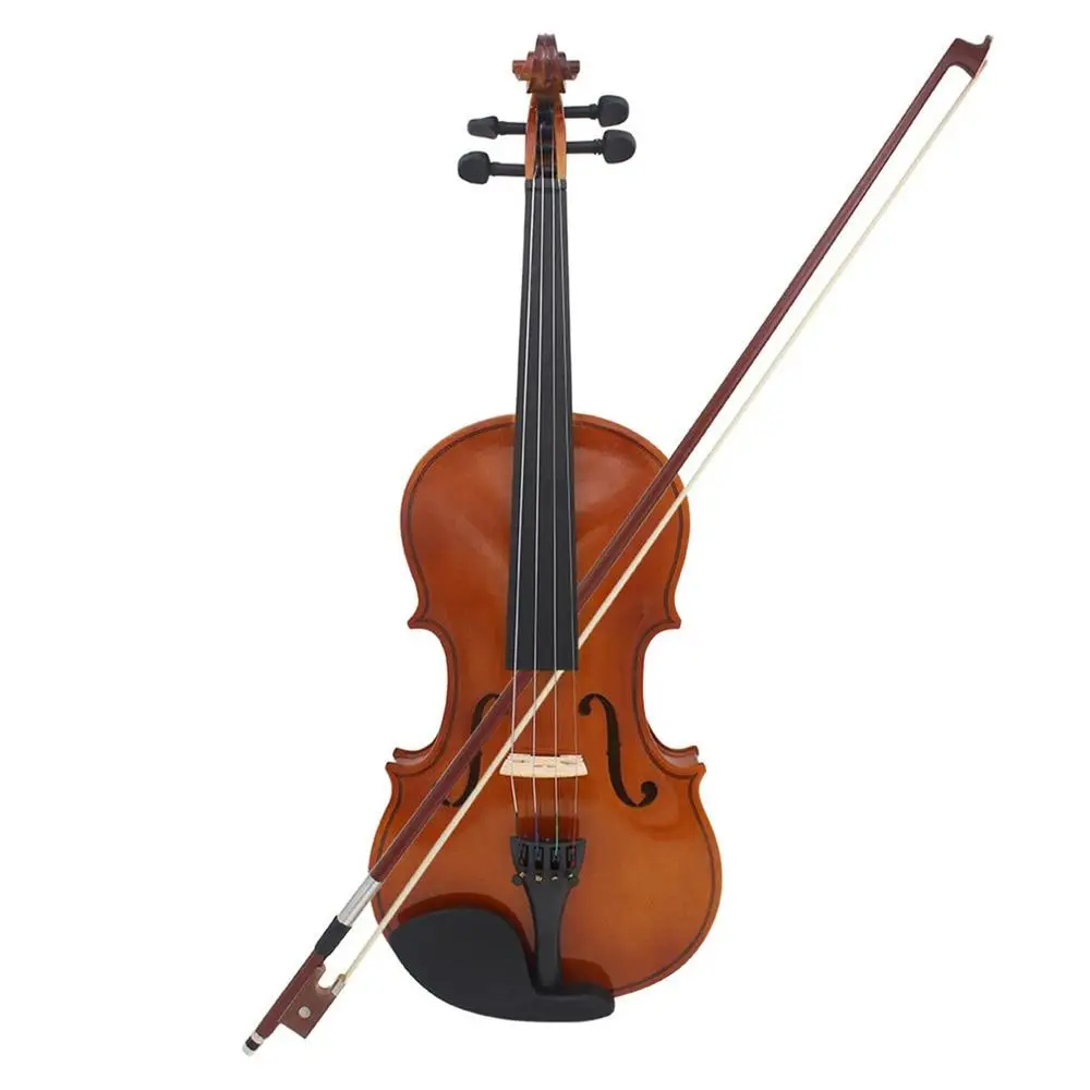 

Полный Размеры 4/4 скрипки природный Акустическая твердой древесины Скрипка для начинающих с Чехол канифоль