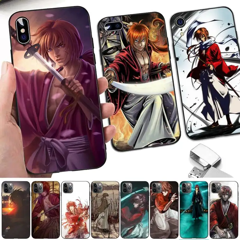 

Rurouni Kenshin Phone Case for iphone 13 8 7 6 6S Plus X 5S SE 2020 XR 11 12 pro XS MAX