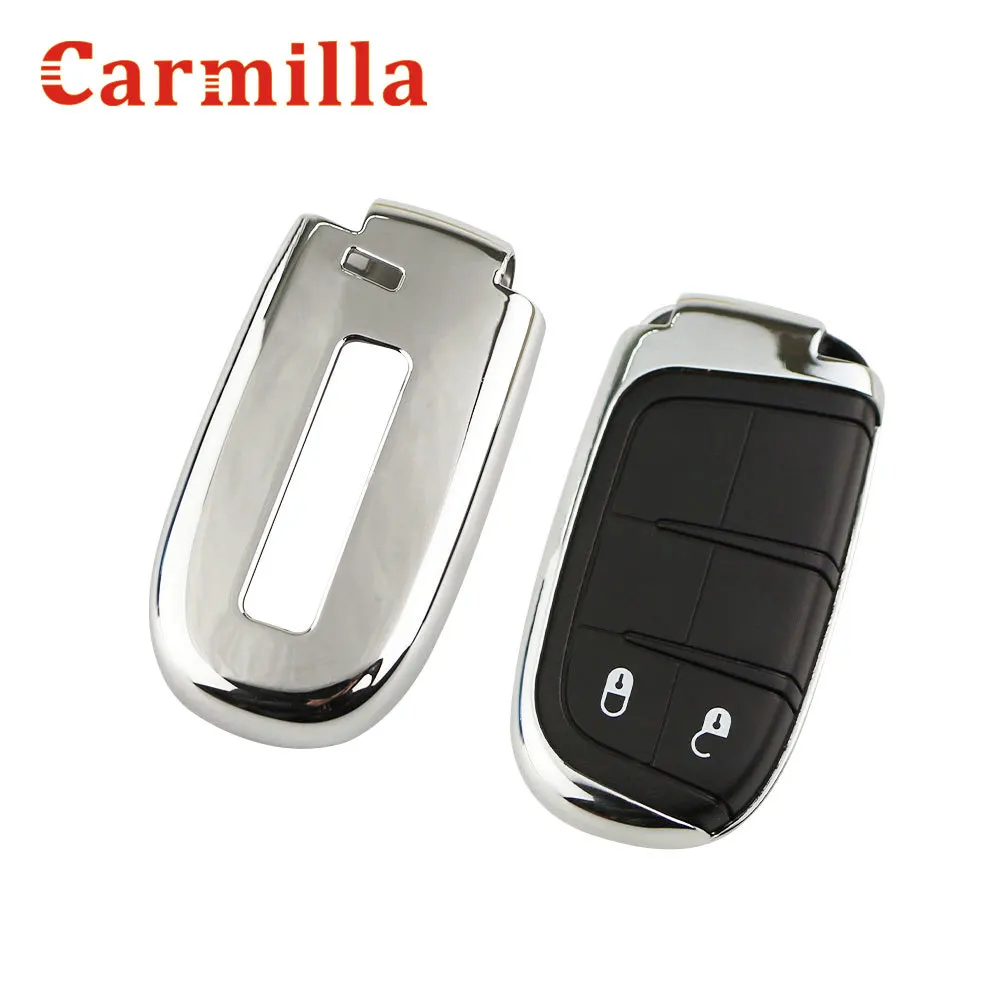 Автомобильный смарт чехол для ключей Fob подходит Dodge Journey Charger Jeep Renegade Compass Grand