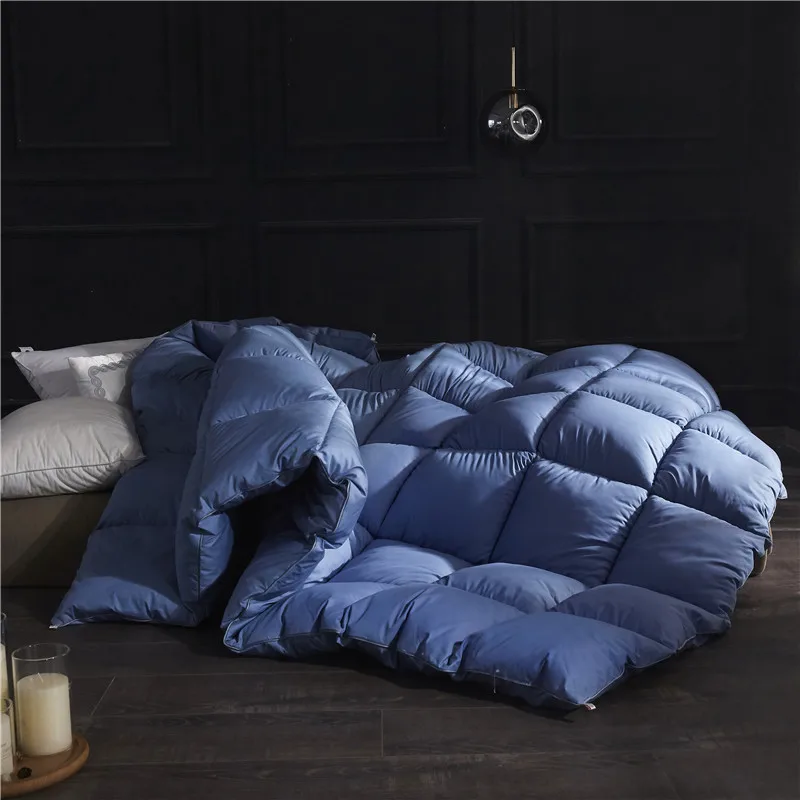 

SF Pure Color Winter Quilt Duvet King Queen Twin Size Very Warm Winter Blanket Comforter Filler 1.5~3kg Weigte Down Quilt Duvet