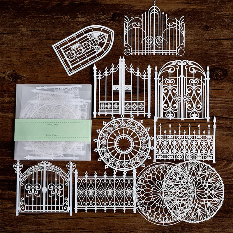 DiyArts кружевная бумага для украшения полой посуды упаковочная с узором круглая