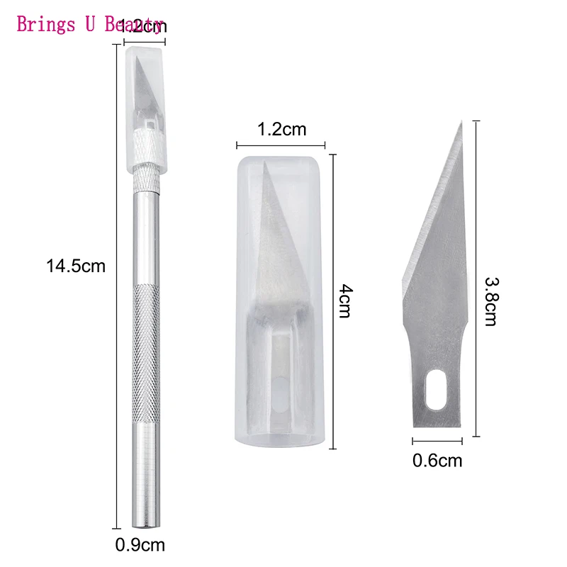 4 шт. триммер для маникюра с 5 запасными лезвиями | Красота и здоровье