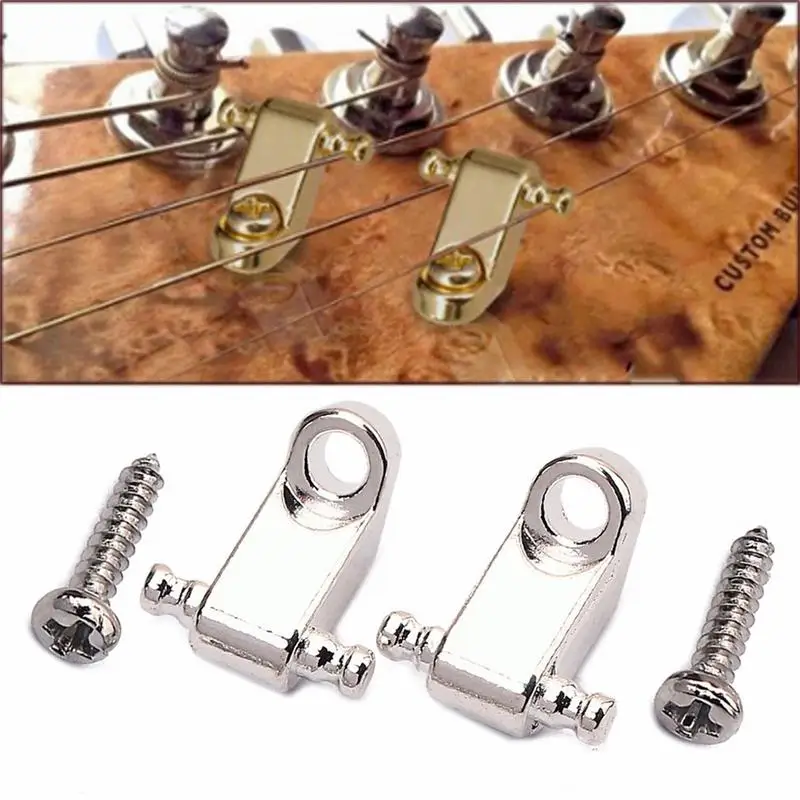 2pcs elektrische gitarre roller string bäume string retainer montage gitarre baum führer für elektrische gitarren teile und zubehö