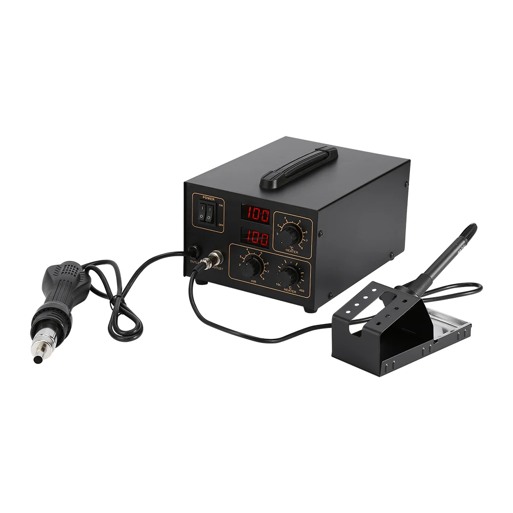 220V 998D горячего воздуха пистолет паяльная станция ЖК-дисплей цифровой дисплей