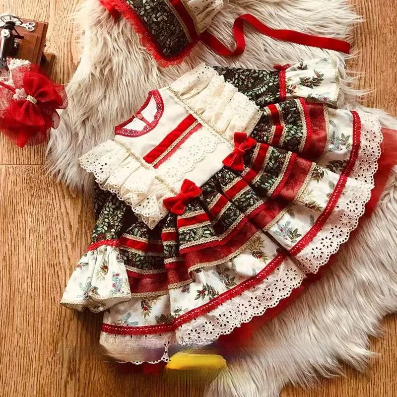 Рождественское детское платье осеннее принцессы для девочек в стиле &quotЛолита&quot