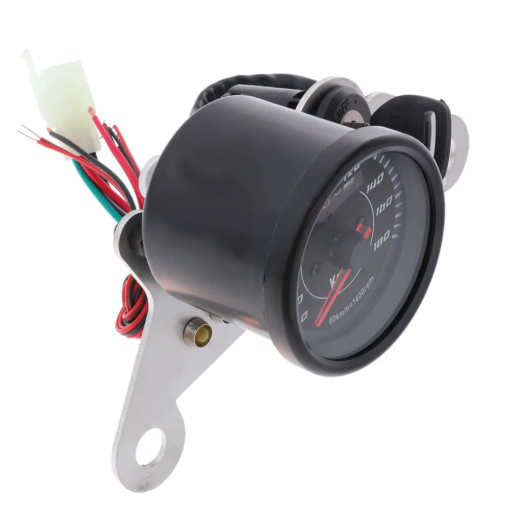 Motorcycle LED Digital Odometer Speedometer Tachometer Gauge Turn |
