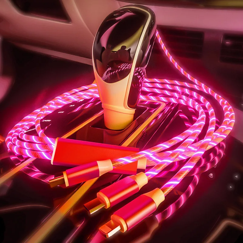 

Phone Cable USB Data Line Car Streamer Data Cable Charging Fast Charging 360 Degree Magnetic Data Line Auto Accessories