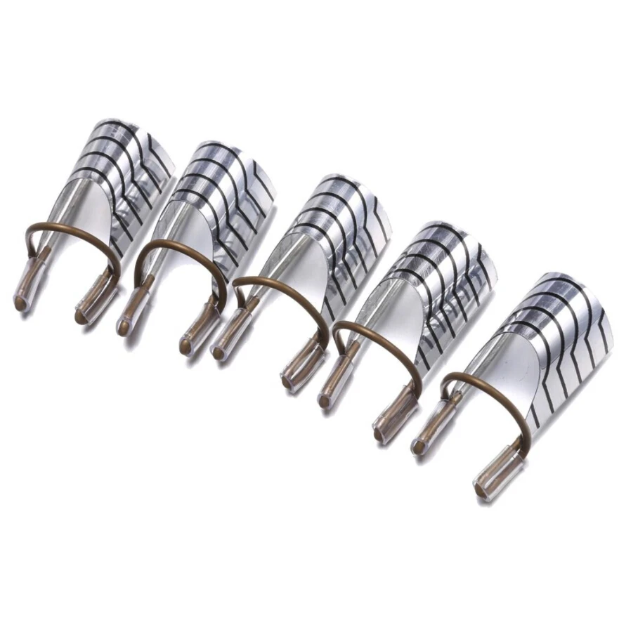 5pcs/set silver Aluminum Reusable Nail Extension finger Care Form Guide crystal Extended Light therapy armor tool | Красота и