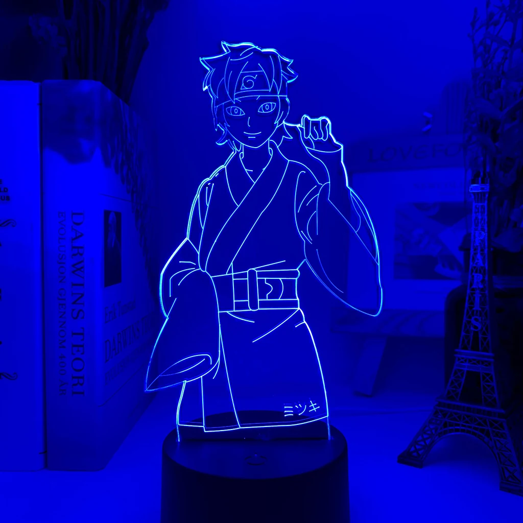 Ночник в японском стиле аниме 3d милая фигурка атмосфера для детской спальни