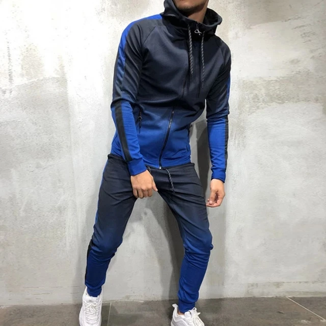 

2021Brand Men Tracksuit 2 Pieces Men's Jacket Casual Hooded Sportswear Zipper Coat+Pants Sweatshirt Men Sports Suit Clothing