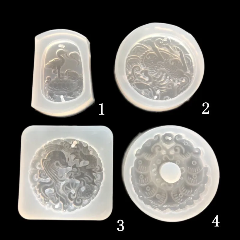 

Mirror drop mold antique jade pendant cake mold