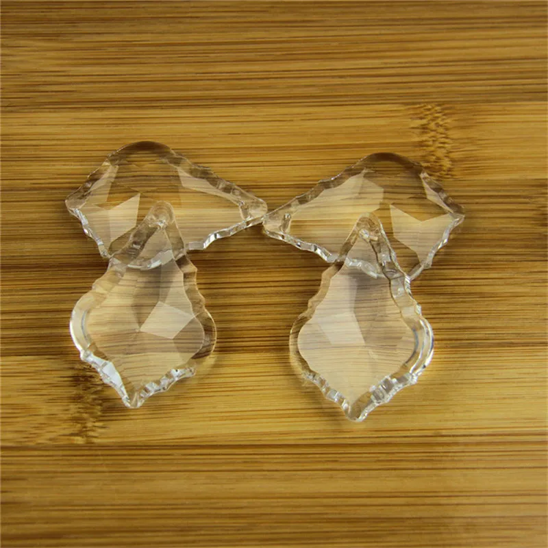 Прозрачная Хрустальная люстра в Форме Кленового Листа подвесные Подвески детали