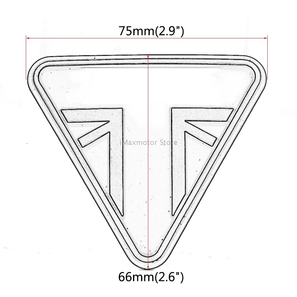 

Motorcycle Metal 3D Emblem Badge Decals Fuel Tank Sticker Decoration Medal For Triumph Bonneville Bobber T100 T120 Thruxton