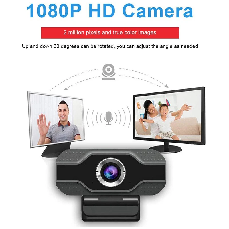 Веб камера HD 1080P со встроенным микрофоном потоковая компьютерная веб с