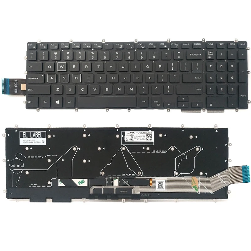 

Новая английская клавиатура для ноутбука DELL Alienware M17 ALW17M M15 ALW15M R1 P79F P79F001, английская клавиатура с подсветкой
