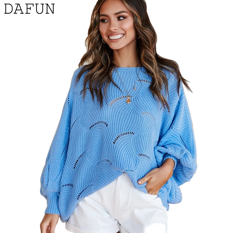 Вязаный вязаный свитер пуловер женский новый 2019 рукав летучая мышь свободный