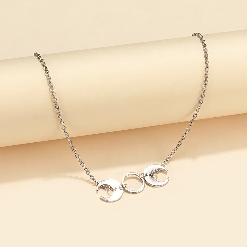 

Moon Choker Necklace Moon Jewellery Witch Necklace Minimalist Charm Jewelry Halloween Gift Idea Fall Witchy Magic Gift Idea