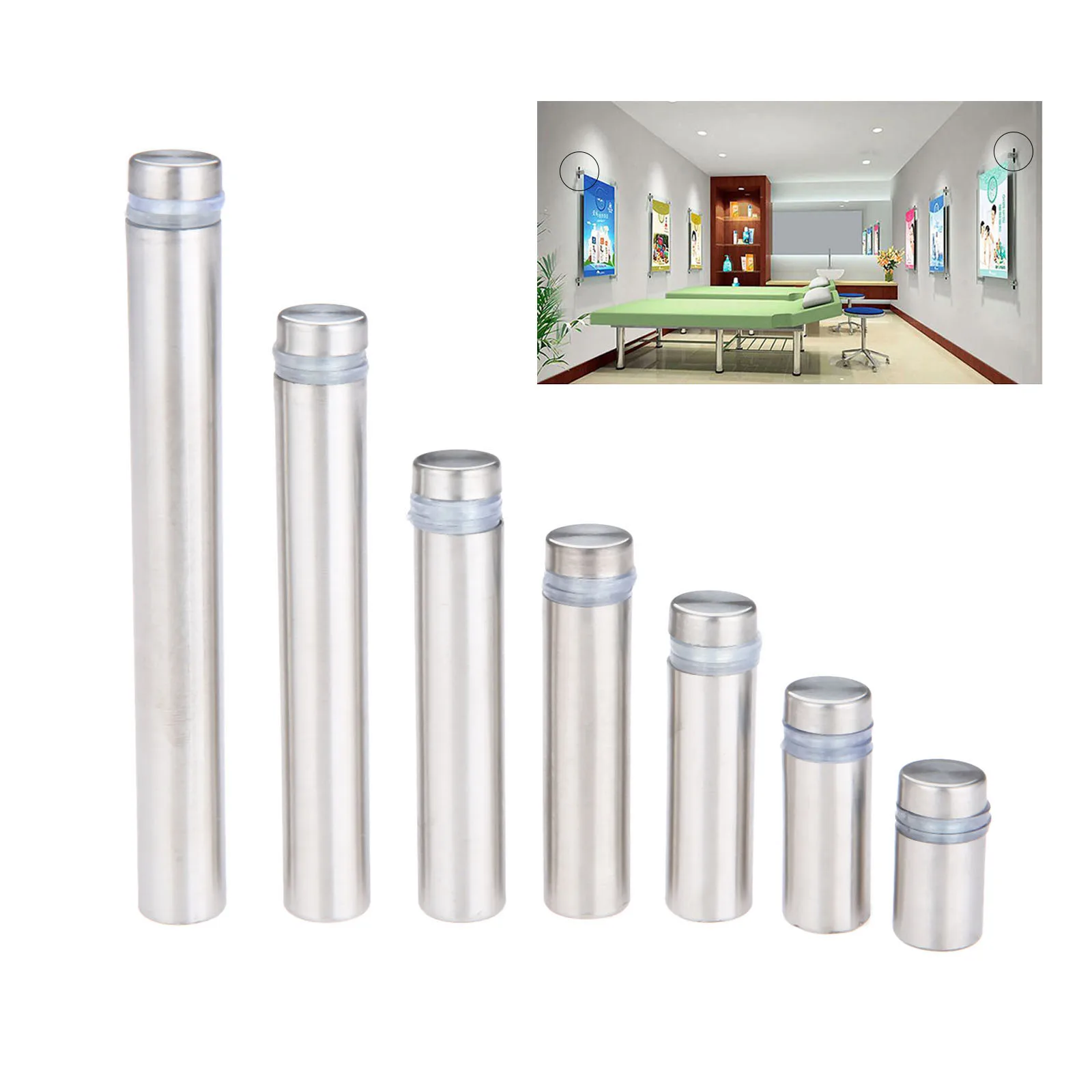 10 шт./лот 12 мм рекламные стойки из нержавеющей стали болты штифт гвозди