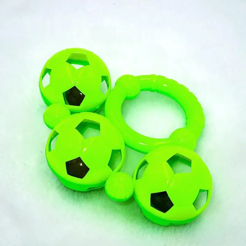 Футбол Новорожденный ребенок для тренировки захвата колокольчик погремушки