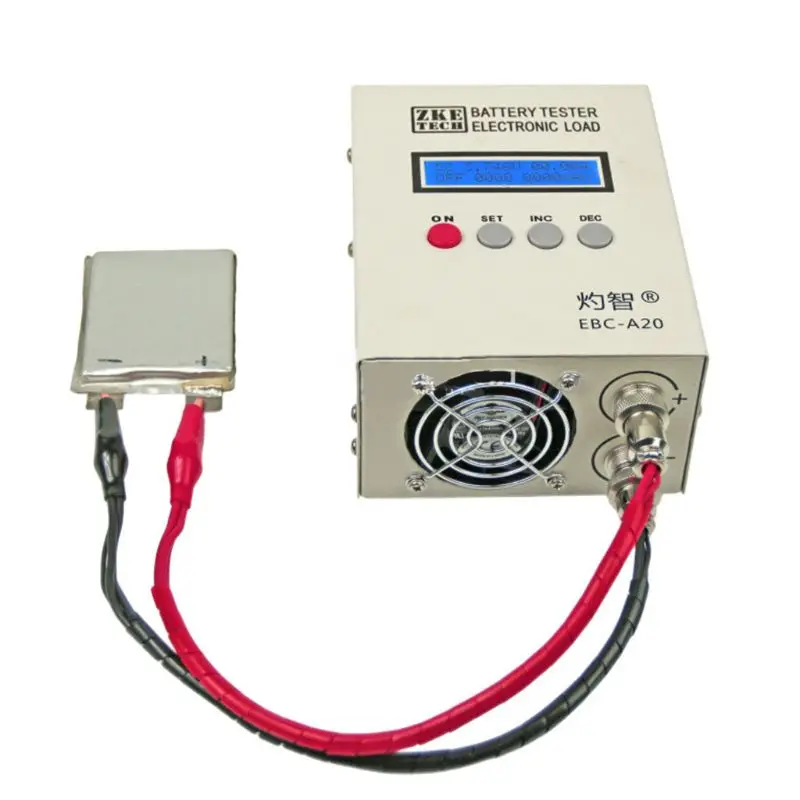 

EBC-A20 Battery Tester 85W Lithium Lead-acid Batteries Capacity Test 5A Charge 20A Discharge Support PC Software Control