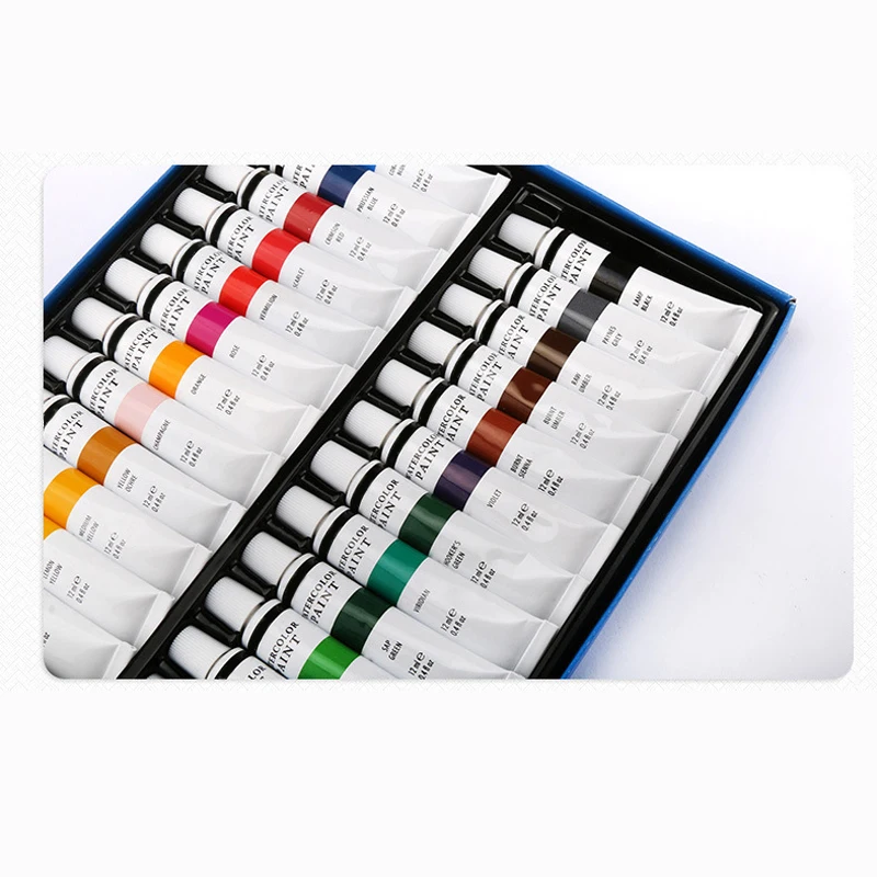 

24 Colors Watercolor Paints Kit Painting Art Supplies for Kids Arts and Crafts Activity for Boys Girls FEA889
