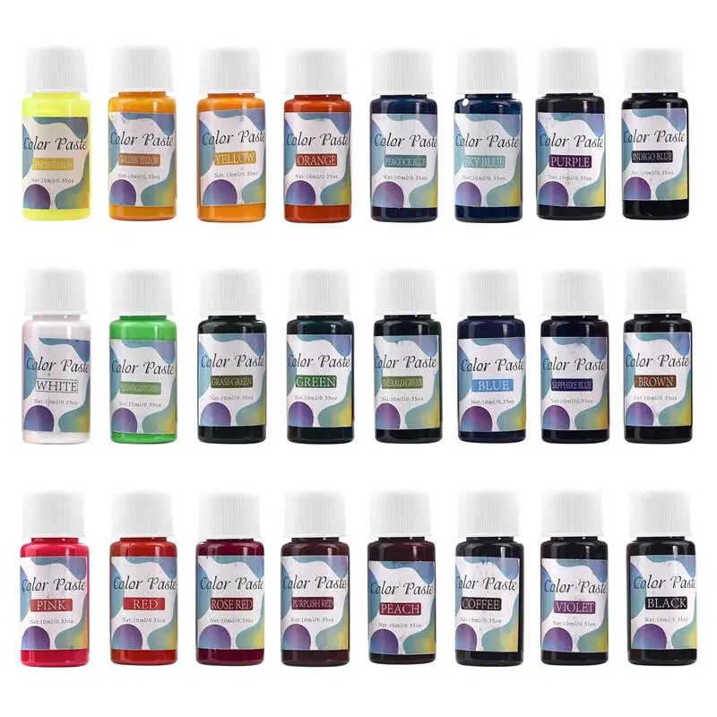 

UV Epoxy Diffusion Resin Pigment Alcohol Ink Liquid Colorant Dye Ink Diffusion Resin Jewelry Making 24 Colors/Set