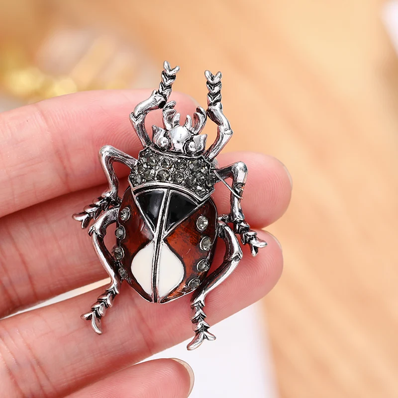 

Crystal insect brooch beetle brooch fashion lady pin clothes scarf clip jewelry
