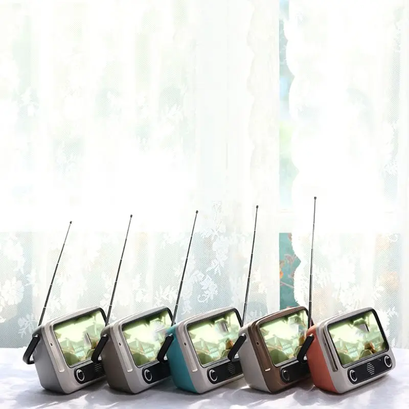 Портативный Bluetooth динамик в стиле ретро держатель сотового телефона ТВ MP3