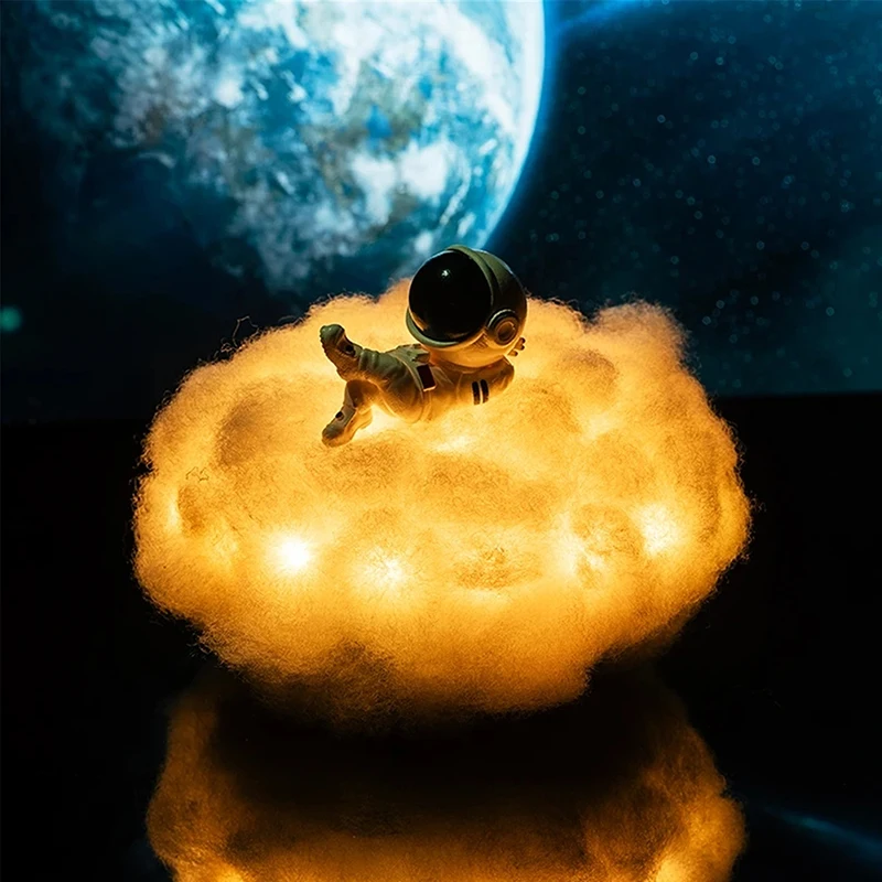 

Romantic Creative Night Light LED Colorful Clouds Astronaut Lamp with Rainbow Effect Remote Control Children's Night Light LB88