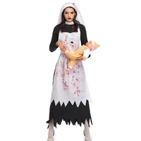 womens dreadful nun costume sister cosplay fancy dress zombie ghost witch costumes
