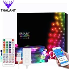 Рождественская светодиодная музыкальная гирлянда WS2812B с Bluetooth, индивидуально Адресуемая, цвет мечты, украшение для вечеринки, дня рождения, USB, 5 В постоянного тока