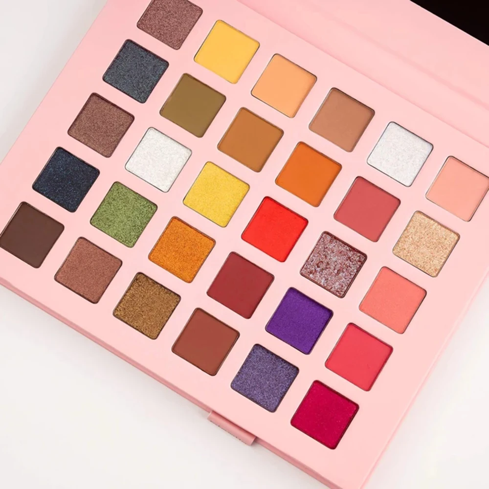 LITTLE ELFOS 30 Color Glitter Eyeshadow Palette HIGH PIGMENT Pressed Shimmer Matte Eye Shadow MakeUp professional