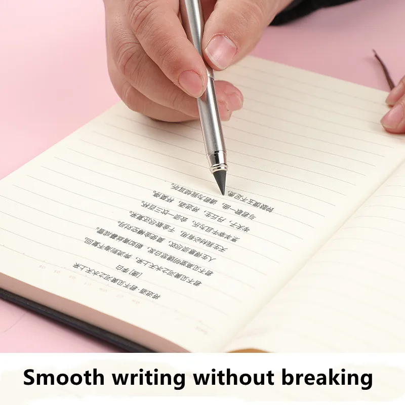 Черная технология вечная ручка Выдвижной карандаш для подписи металлический